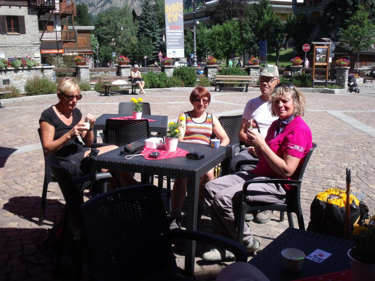 Pause glace à Courmayeur