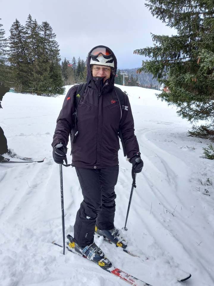 Une skieuse
