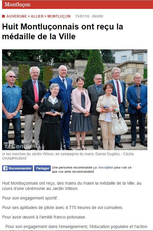 Article du journal La Montagne