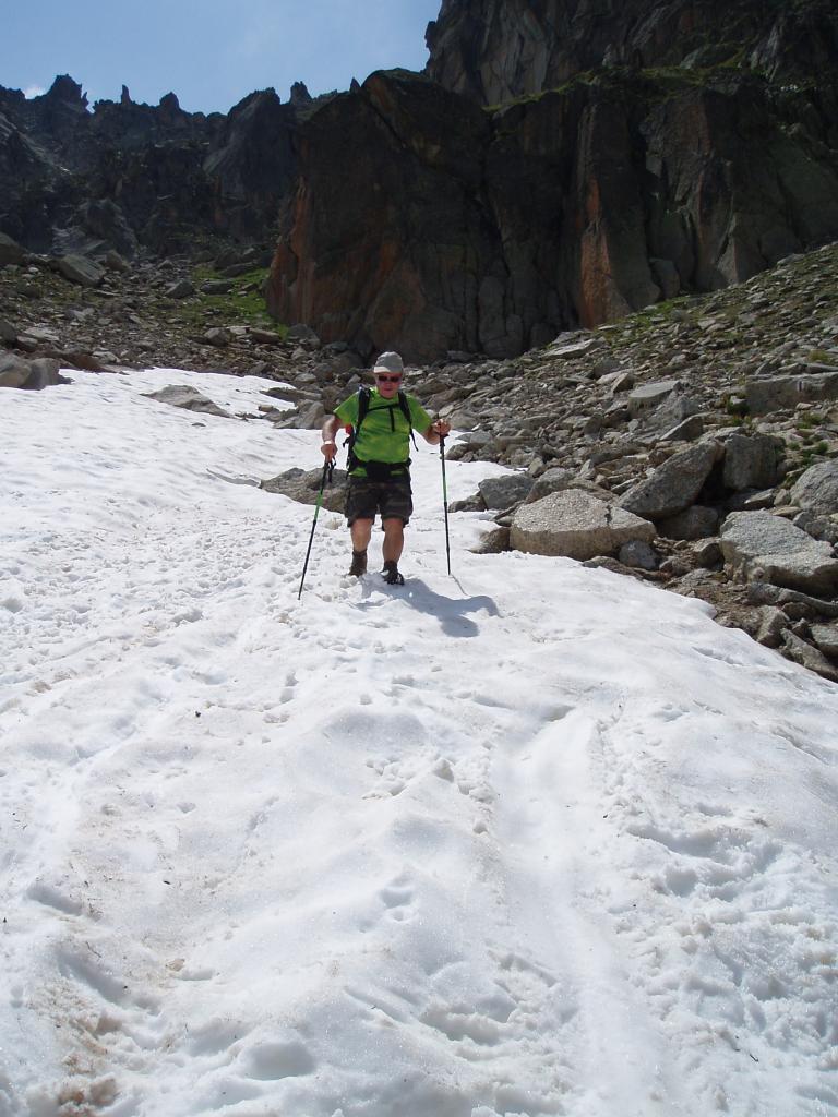 Traversée d'un névé