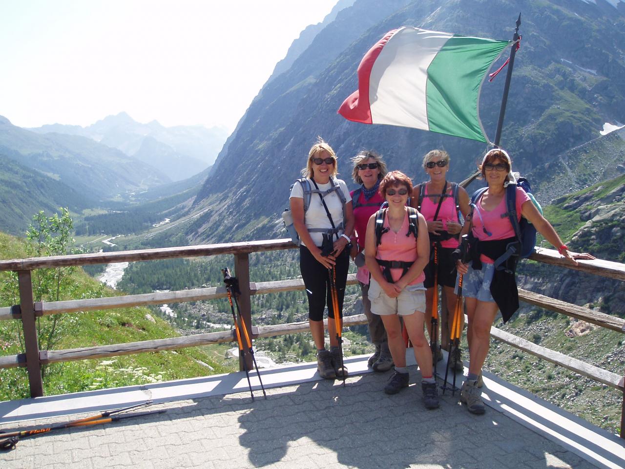 Arrivée en ITALIE, refuge ELENA