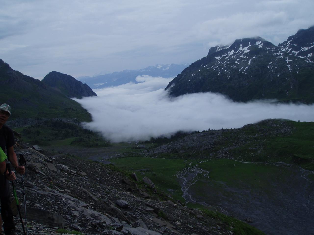 le lac sous les nuages