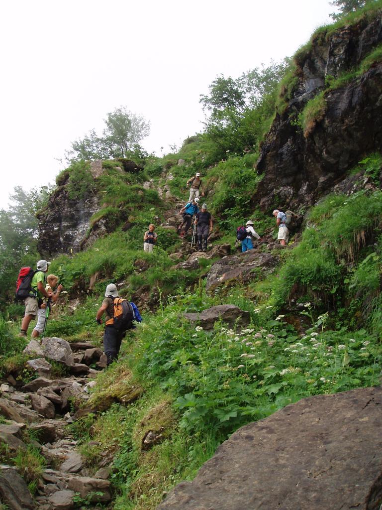 Descente acrobatique