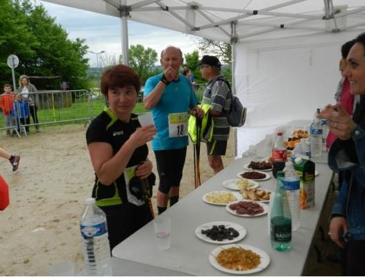 Martine et Joel au ravitaillement